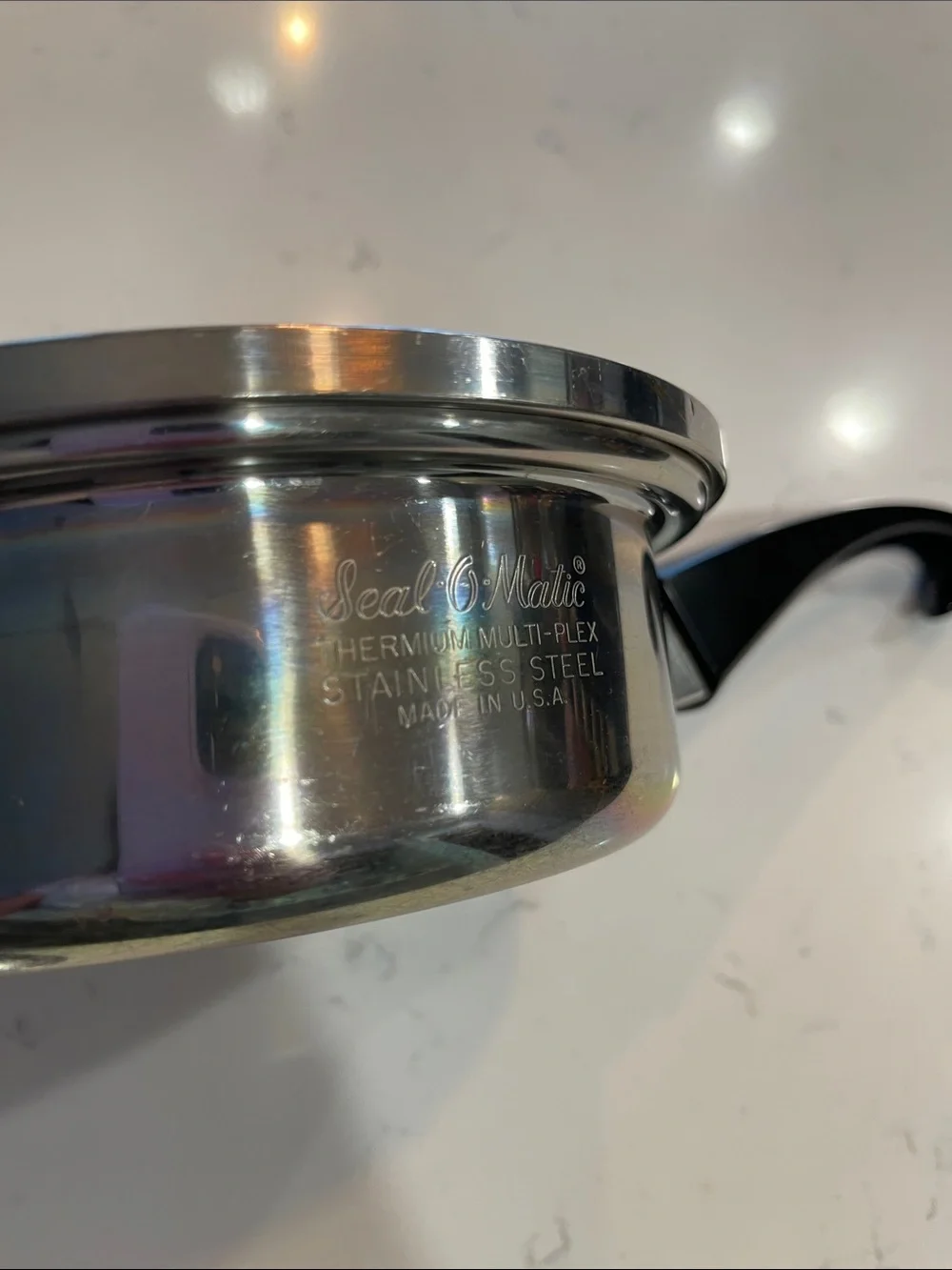 Vintage Seal-O-Matic 7” Stainless Steel Cooking Pan